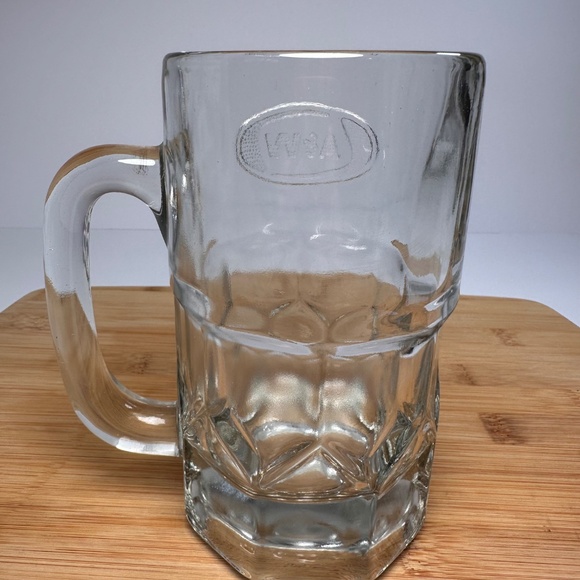 Vintage Embossed A&W Heavy Glass Mug – Large 6” Drive-In Style - Picture 2 of 3